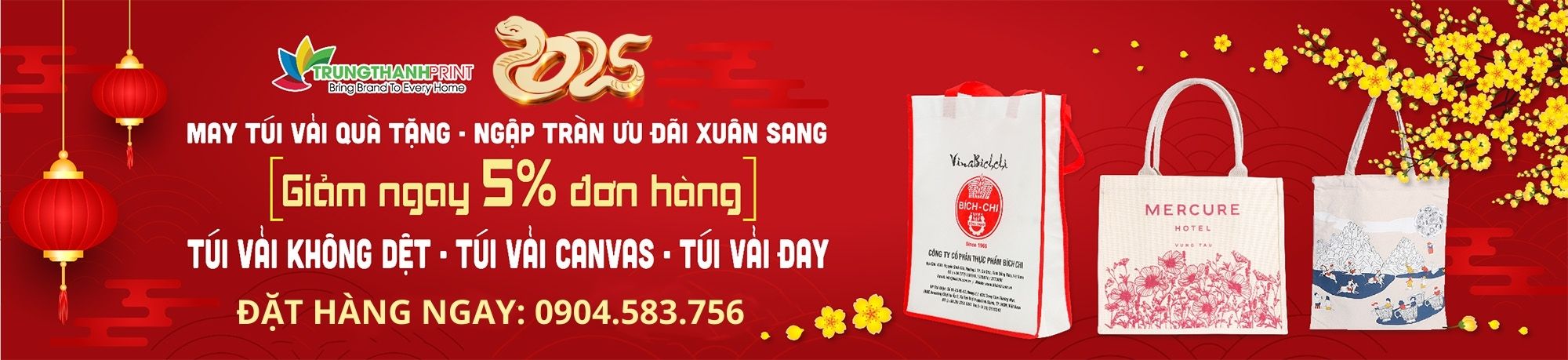 Túi Vải Quà Tặng Tết Đẹp  