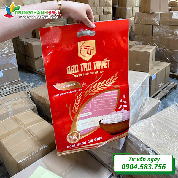 Mẫu bao bì đựng gạo 5kg chuyên nghiệp