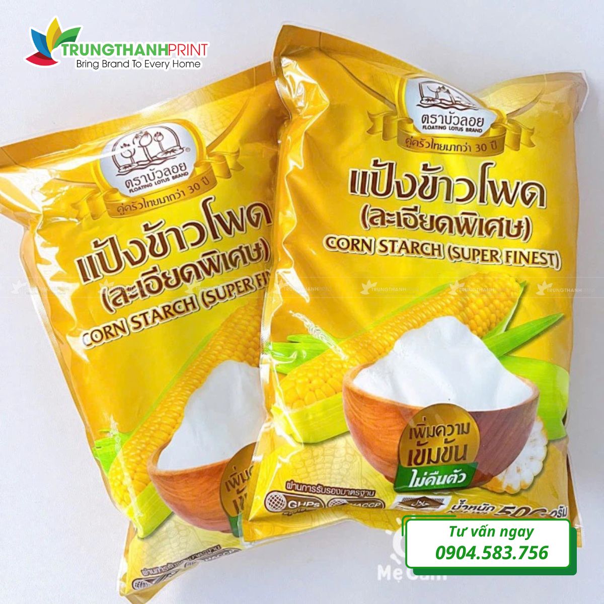 Túi đựng bột bắp chống ẩm, kín khí