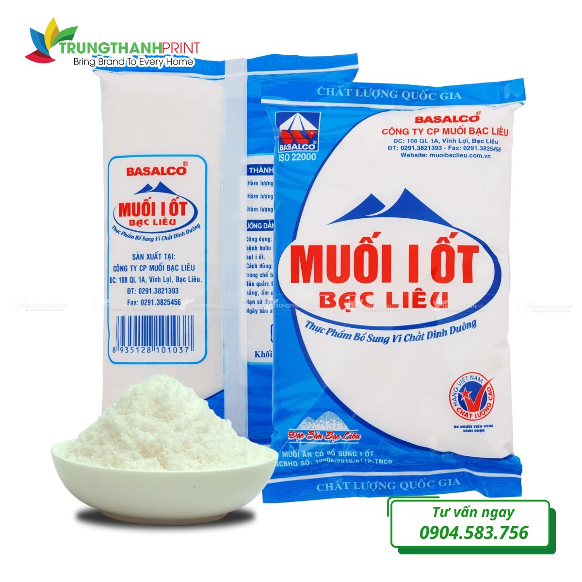 Mẫu bao bì đựng muối đẹp, thu hút