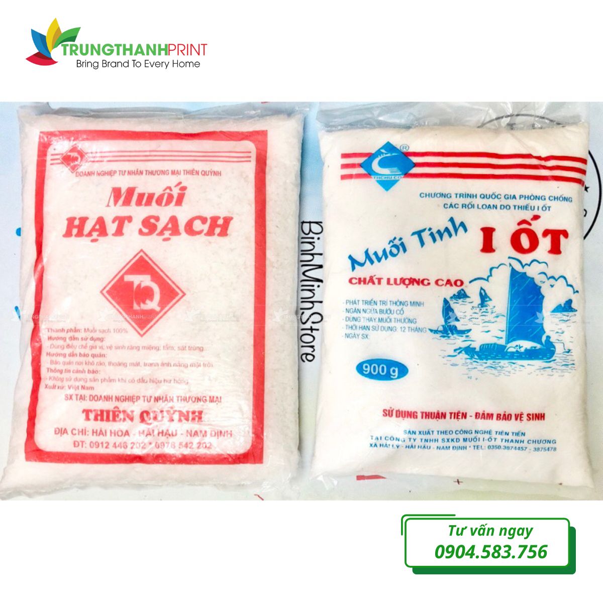 In bao bì đựng muối số lượng lớn theo yêu cầu