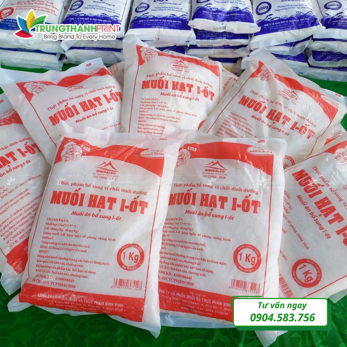 ao bì đựng muối dẻo, bền, không thấm nước