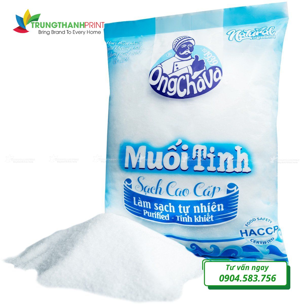 Bao bì muối thực phẩm đạt chuẩn an toàn vệ sinh