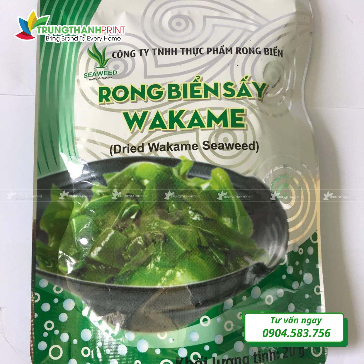 Túi đựng rong biển có zip khóa miệng tiện dụng