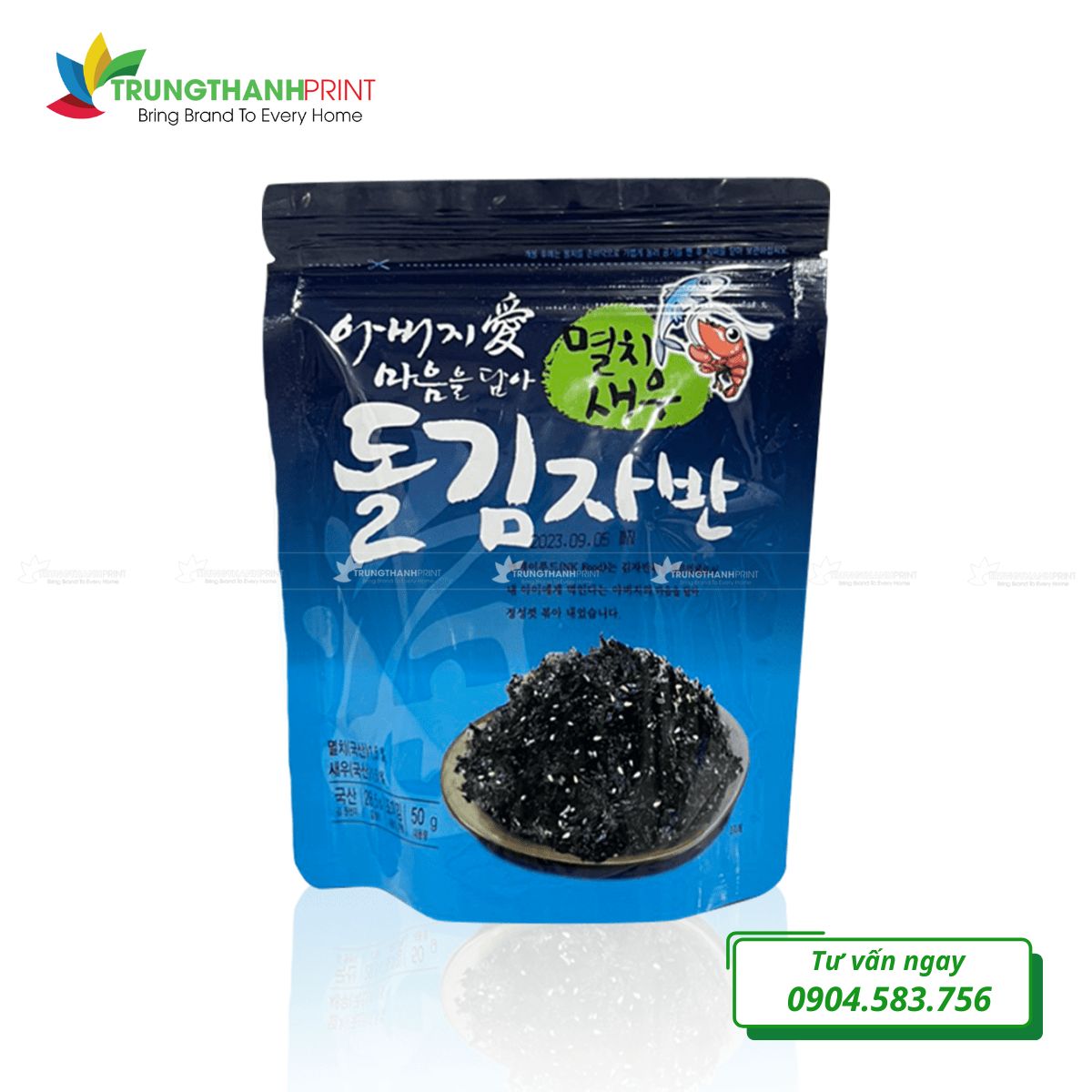 Bao bì túi đứng cho sản phẩm rong biển