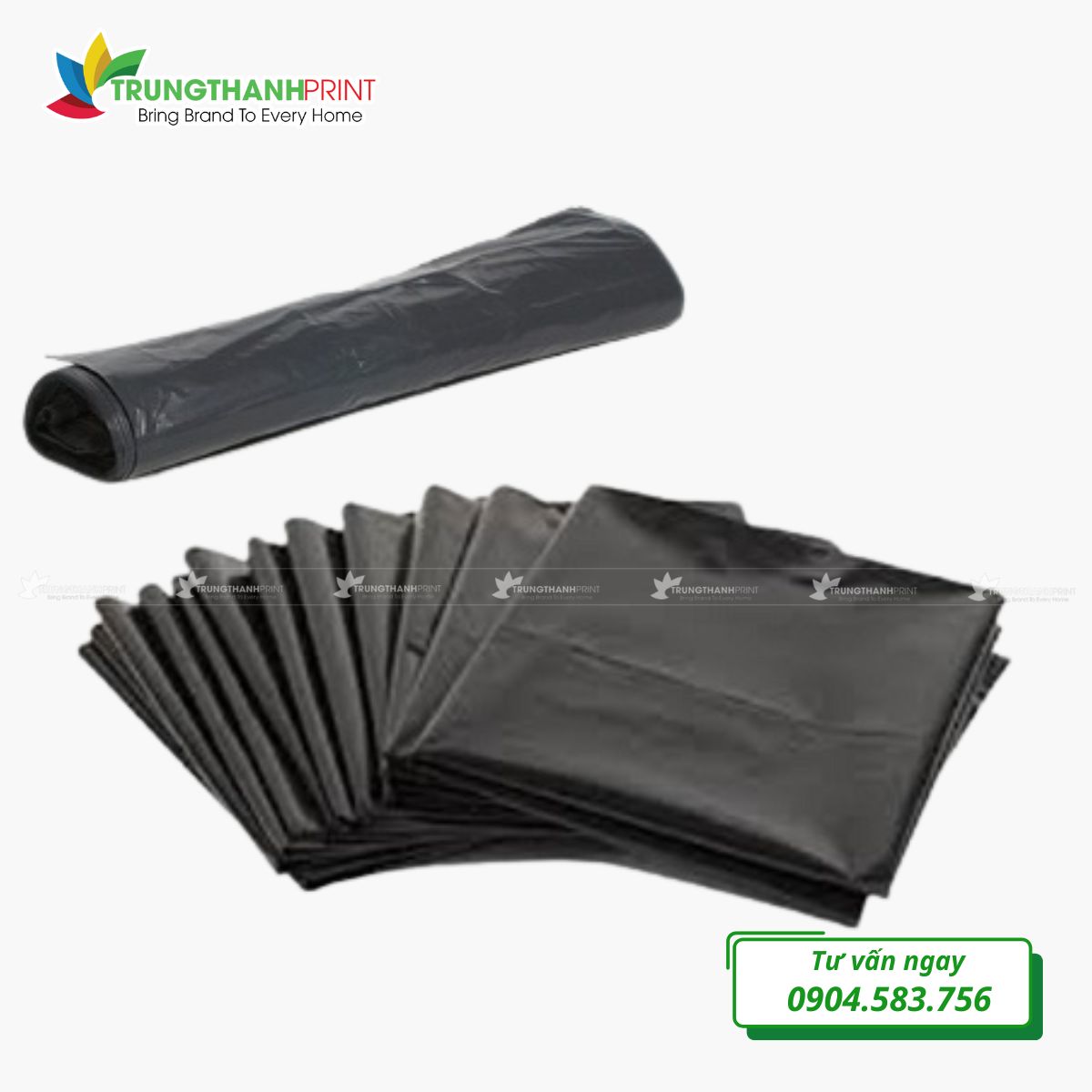Bịch rác công nghiệp khổ rộng, dày dặn