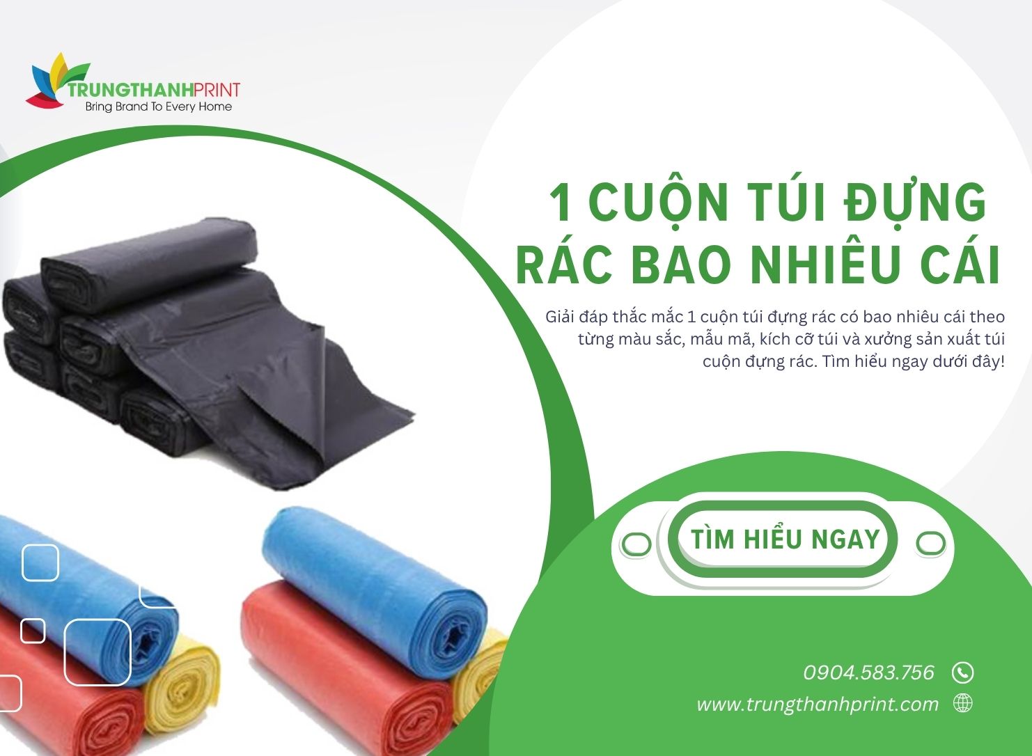 1 cuộn túi đựng rác bao nhiêu cái?