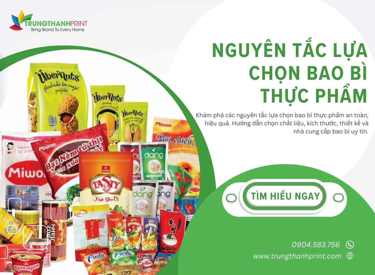 Nguyên tắc lựa chọn bao bì