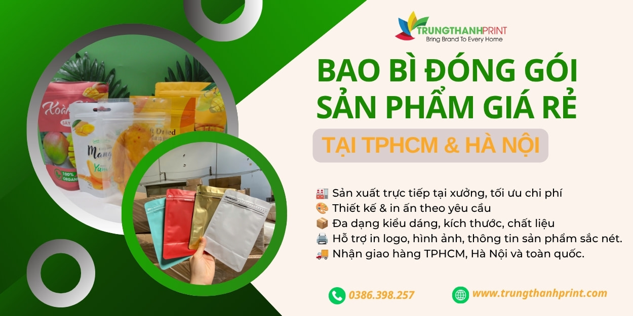 bao bì đóng gói giá rẻ - uy tín tại TPHCM và Hà Nội