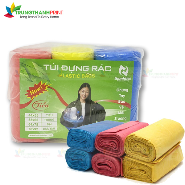 cuộn rác 3 màu tự hủy