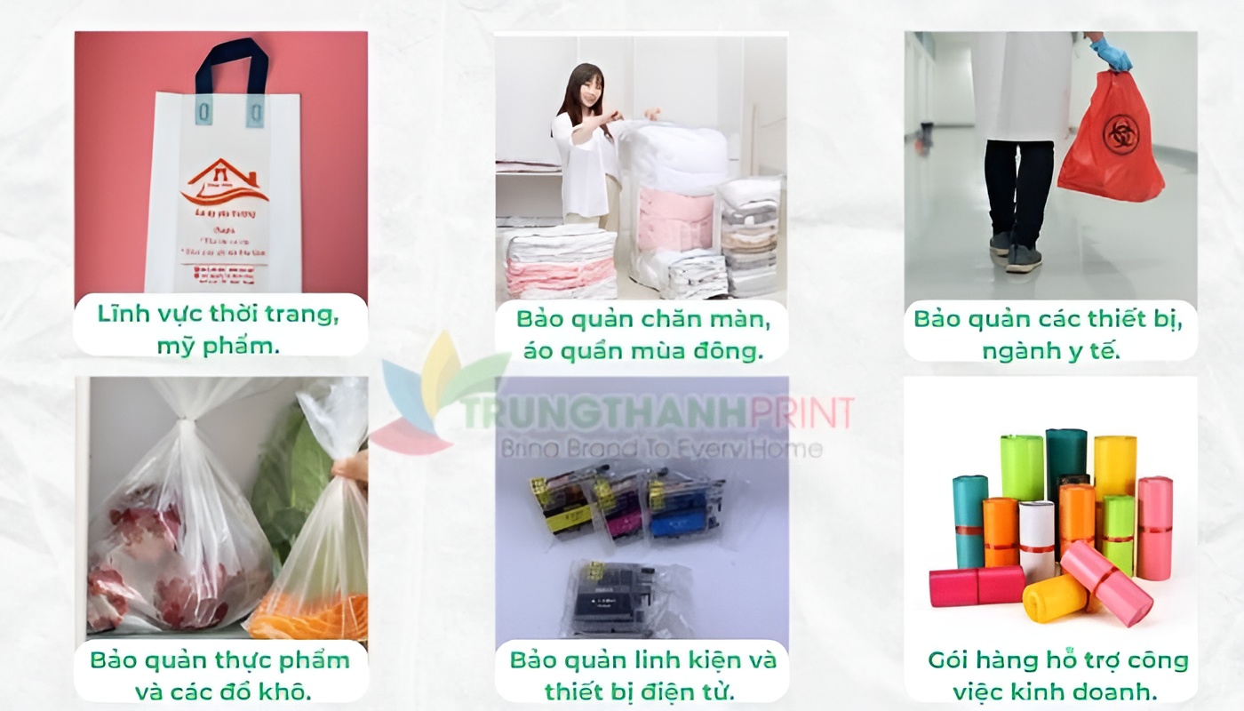 Ứng dụng của túi xốp PE