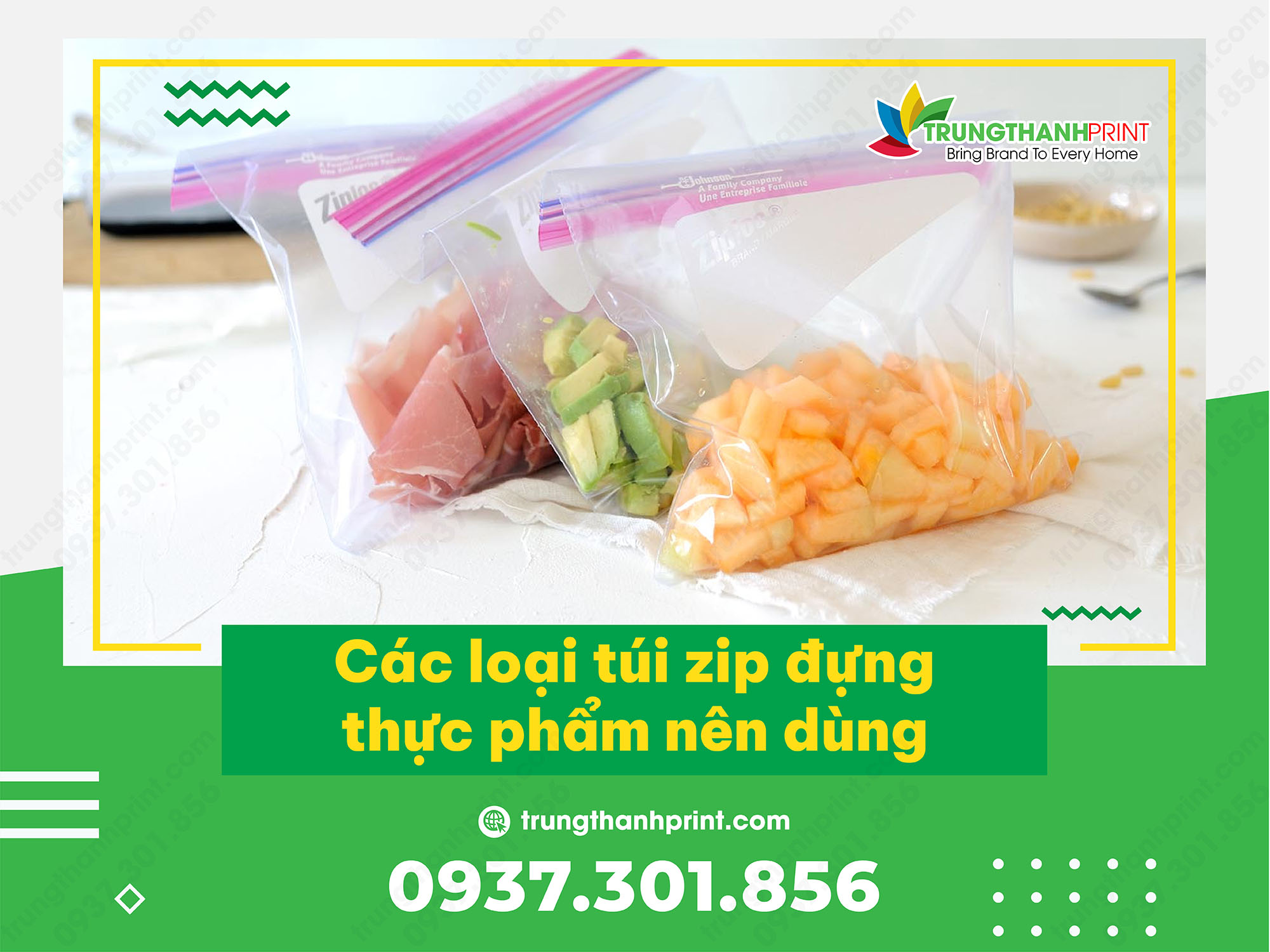 Các Loại Túi Zip Đựng Thực Phẩm Nên Dùng