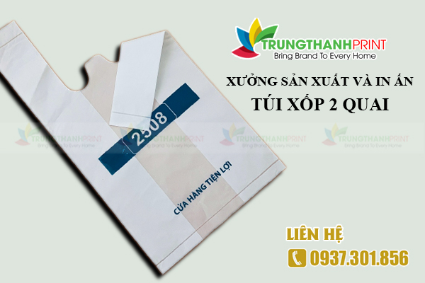 Xưởng sản xuất túi xốp 2 quai giá rẻ TPHCM