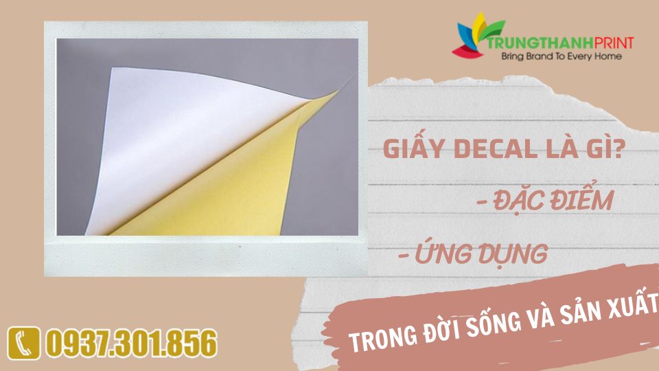 Giấy Decal Là Gì? Ứng  Dụng Cho Ngành In Ấn