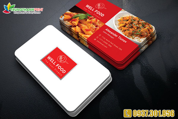 mau card visit nha hang well food