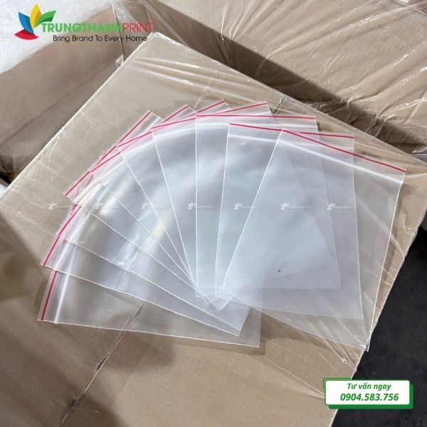 túi zip chỉ đỏ