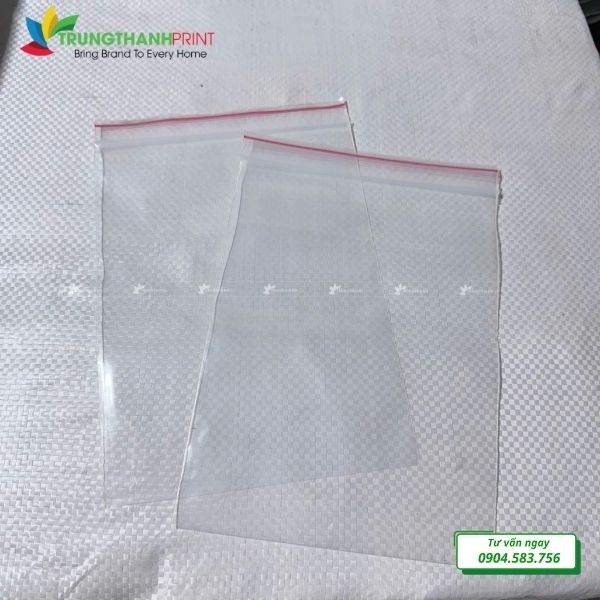 túi zip chỉ đỏ