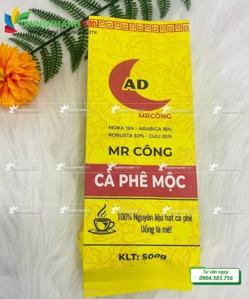 bao bì cà phê in logo