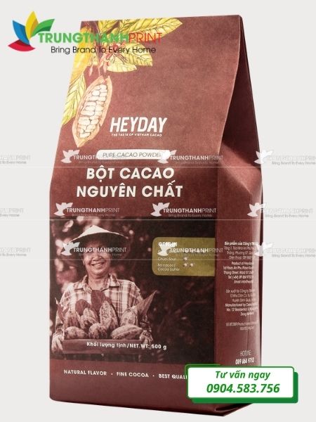 bao bì ca cao in thương hiệu
