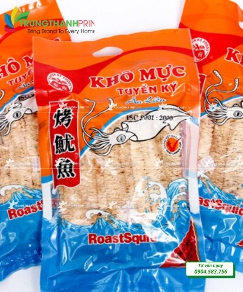 bao bì màng ghép đựng khô mực