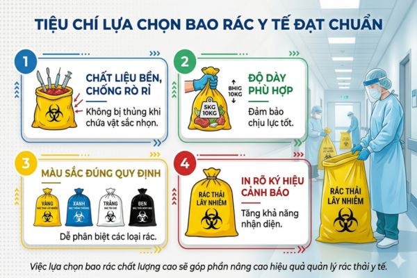 tiêu chí lựa chọn bao rác đạt chuẩn