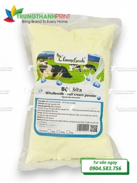 bao bì bột sữa