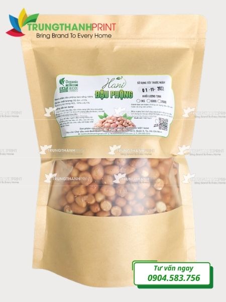 túi giấy đựng đậu phộng