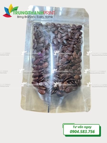 túi zip trong đựng hạt dưa