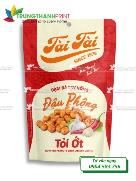 in ấn bao bì đựng đậu phộng