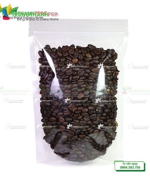 túi zip nhựa đựng hạt cà phê