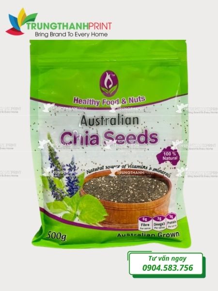 sản xuất bao bì hạt chia thương hiệu xuất khẩu tại Úc