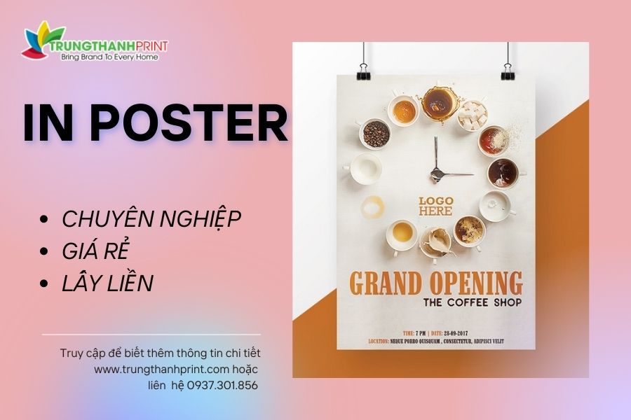 Dịch Vụ In Poster Chuyên Nghiệp - Lấy  Liền Trong Ngày