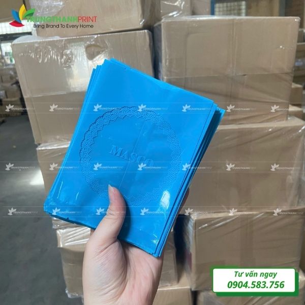 bao bì bánh trung thu màu xanh