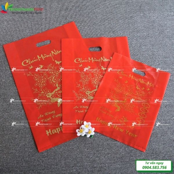 bao bì đựng lịch màu đỏ