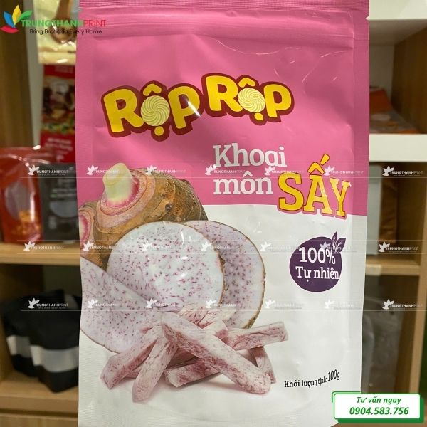 in logo thương hiệu lên trên bao bì