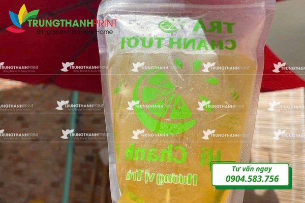 kinh doanh túi zip trà chanh
