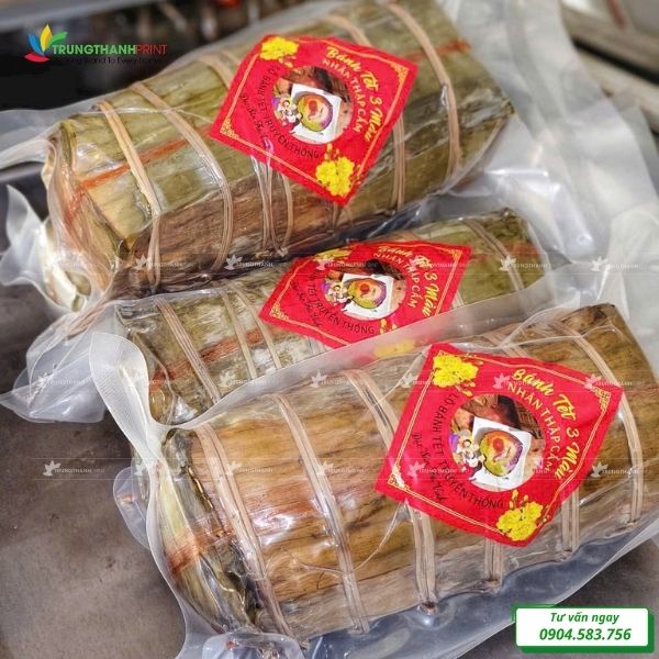 túi hút chân không đựng bánh tét