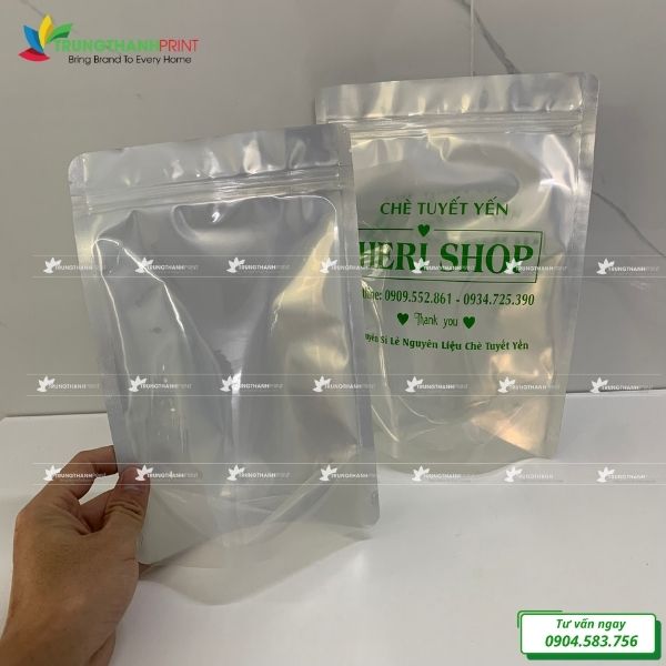 túi zip bạc 500g