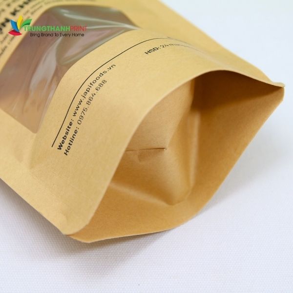 túi zip giấy đáy tròn