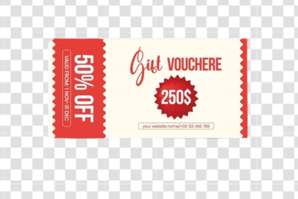 Voucher buffet vector