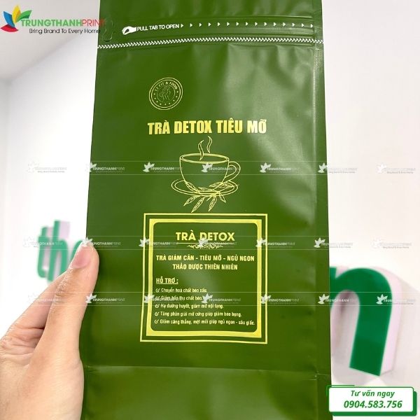 thiết kế bao bì trà