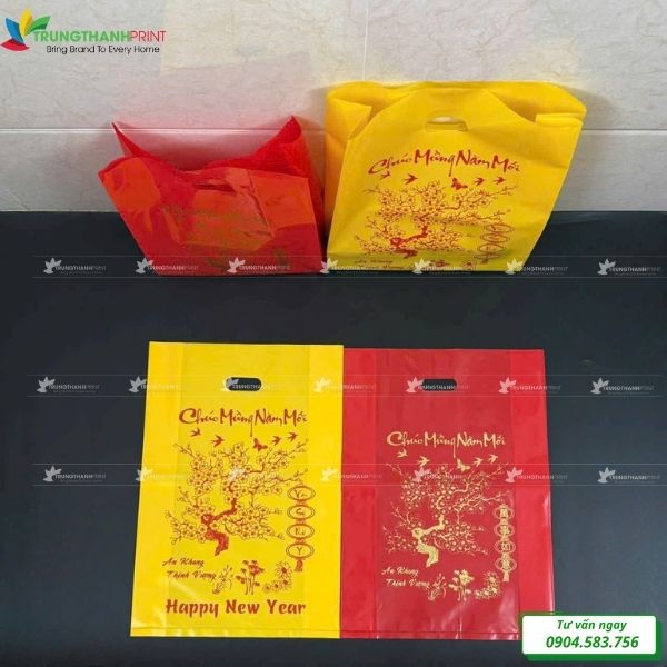 Túi nilon sang trọng đựng lịch ngày Tết