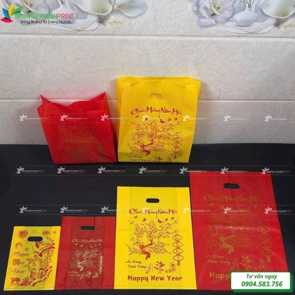 Mẫu túi hột xoài đựng lịch tết