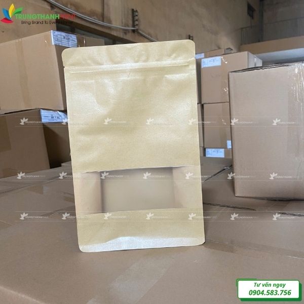 túi zip giấy kraft