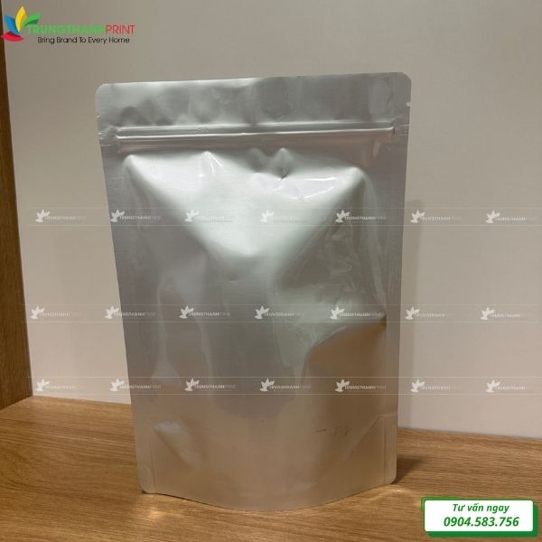 túi zip 2 mặt nhôm