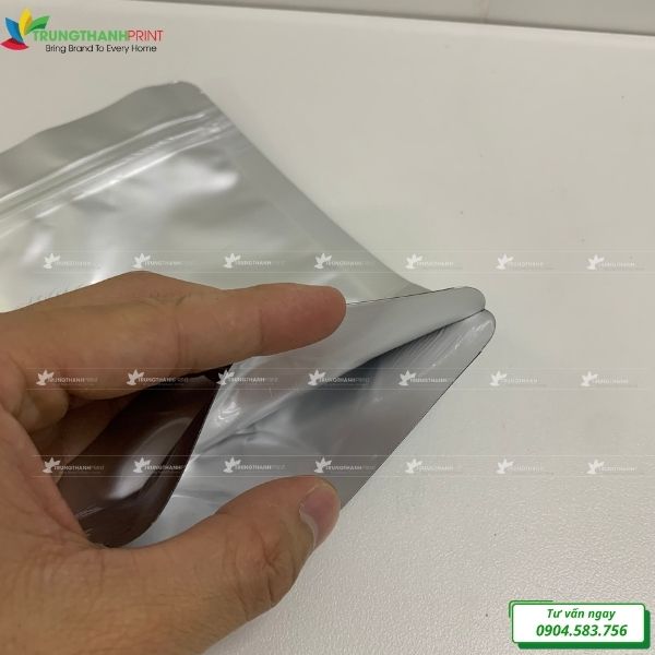 túi zip nhôm 8 cạnh