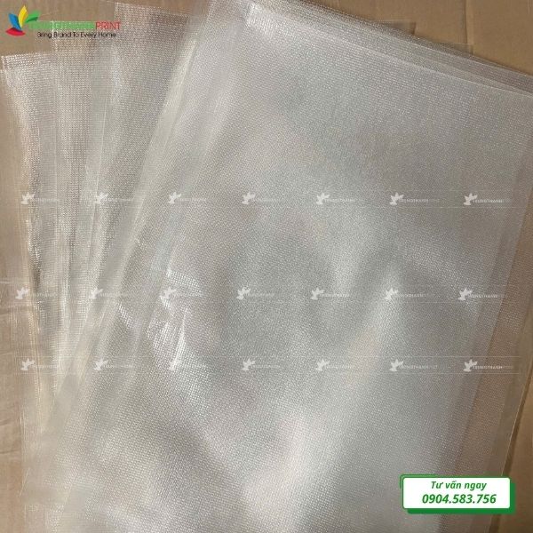 túi chân không mặt nhám tại xưởng