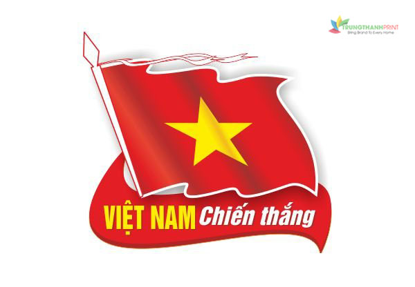 Vector quoc ky Viet Nam chien thang